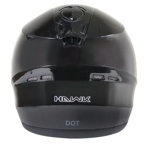 Hawk ST-1150 Glossy Black Dual-Visor Full-Face Motorcycle Helmet